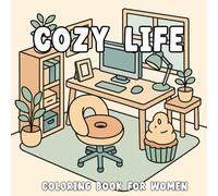 Cozy House Interior Coloring Book: Cozy House Interior Coloring Book for Adults: Cute Isometric Doodle Rooms Featuring Food-Inspired Furniture, Cozy ... for Stress Relief and Creative Expression