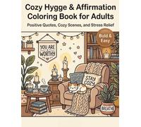 Cozy Hygge & Affirmation Coloring Book for Adults: A Relaxing Coloring Book for Self Care, Positivity and Everyday Happiness