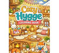 Cozy Hygge Coloring Book - Cute and Cozy Hygge Scenes for Relaxing Coloring Fun: Super Cute Cozy Spaces for Relaxation, Stress Relief, and Mindful Coloring for Kids and Adults