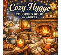 Cozy Hygge Coloring Book for Adults: Relaxing Stress Relief Pages | Cute Cozy Homes, Aesthetic Scenes, Winter Scenes & Cottagecore, Comfort Living Designs