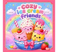 Cozy Ice Cream Friends Coloring Book: Cute & Cozy Kawaii Coloring Pages Filled with Sweet Ice Cream Characters, and Relaxing Fun for Kids, Teens, and Adults