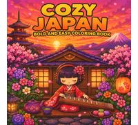 Cozy Japan Bold and Easy Coloring Book: Cute Japanese Inspired Designs with Relaxing Scenes & Zen Moments