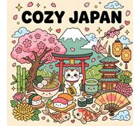 Cozy Japan: Bold & Easy Coloring Book for Adults: Simple Japanese Designs Featuring 50 Kawaii Icons for Stress Relief and Mindful Relaxation (Cozy country coloring book)