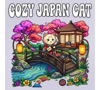 COZY JAPAN CAT: Cute Japanese Cat Coloring Book Featuring Delightful Japanese Scenes to Color and Cozy Japan Days for Teens