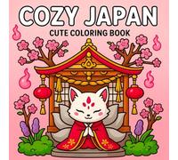 Cozy Japan Cute Coloring Book: Peaceful Japan-Inspired Scenes and Cozy Cute Characters for a Relaxing Coloring Experience