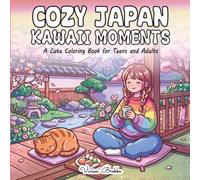 Cozy Japan Kawaii Moments: A Cute Coloring Book for Teens and Adults with Adorable Japanese Girls, Cultural Scenes, and Charming Daily Adventures for Relaxation