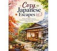 Cozy Japanese Escapes Vol. 3: 50 Relaxing Japanese Landscapes, Cozy Homes, Gardens, and Seasonal Escapes for Adults to Color