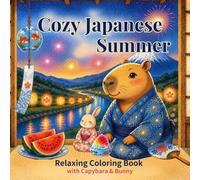 Cozy Japanese Summer: Relaxing Coloring Book with Capybara & Bunny 40 Cozy Japanese Summer Scenes for Adults (Cozy Japanese Seasons)