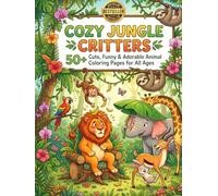 Cozy Jungle Critters: 50+ Cute, Funny & Adorable Animal Coloring Pages for All Ages. (The mindful & creative art series)