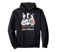 Cozy Just A Cold Goose Christmas Goose Mujeres y Hombres Sudadera con Capucha