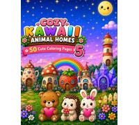 Cozy Kawaii Animal Homes 5: A Cute Coloring Book for Kids Ages 3-8: 50 Fun and Easy Coloring Pages Featuring Adorable Animal Homes, Bold Simple Designs, and Cute Kawaii Characters