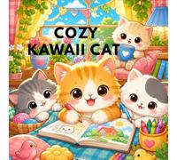 Cozy Kawaii Cat: Adorable Cozy Cat Coloring Book for Kids Ages 3-12 | Cute Everyday Adventures, Fun Activities, and Easy Coloring Pages