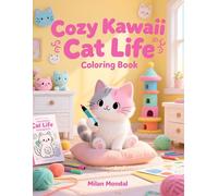 Cozy Kawaii Cat Life Coloring Book: Adorable Cute Animals in Cozy & Messy Rooms for Relaxation, Stress Relief and Creative Fun