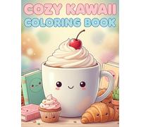 Cozy Kawaii Coloring Book: 50+ Adorable & Relaxing Designs for Stress Relief and Mindfulness for Teens & Adults