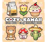 COZY & KAWAII: Cute Bold - Easy Coloring Book