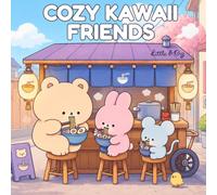 Cozy Kawaii Friends: Bold & Easy Coloring Book for Adults and Teens - Super Cute Animal Characters in Hygge Moments for Relaxation (Cozy Critters)