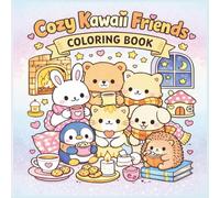 Cozy Kawaii Friends Coloring Book: Cute & Cozy Kawaii Animal Coloring Pages for Relaxation, Stress Relief, and Mindful Creativity