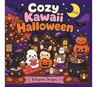 Cozy Kawaii Halloween Coloring Book for All Ages: Cute Ghosts, Adorable Animals, Cozy Autumn Scenes, Sweet Treats, Spooky (Not Scary) Fun, Easy Bold Line Designs for Relaxation and Creativity