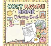 Cozy Kawaii Home Coloring Book: Easy and Relaxing Coloring Pages with Cute Room Decor, Plants, and Aesthetic Designs for Adults, Teens, and Kids