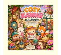 Cozy Kawaii Malbuch: Niedliche Tiere & gemütliche Abenteuer zum Ausmalen und Entspannen für Teenager und Erwachsene
