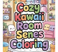 Cozy Kawaii Room Scenes Coloring: cute coloring book for kids, coloring book for adults, kawaii coloring book, Coloring Book for Adults and Kids, Bold and Easy