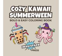 COZY KAWAII SUMMERWEEN: Bold & Easy Coloring Book