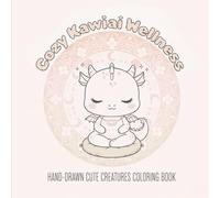 Cozy Kawiai Wellness: Adult & Kids Coloring Book for Stress Relief | Hand-Drawn Cute Creatures Coloring Book | Kawiai Animal Pages | Mindfulness ... Paper | Single-Sided | for Adult & Kids