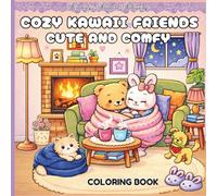 Cozy Kawii Friends Cute and Comfy Coloring Book: “Cute Kawaii Animals in Cozy Scenes for Kids, Teens, and Adults”