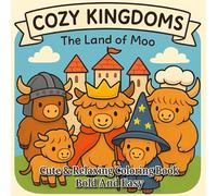 COZY KINGDOMS The Land Of Moo: Bold And Easy Coloring Book For Kids And Adults With 65 Cute Highland Cows In A Magical Kingdom (COZY KINGDOMS Coloring Books)