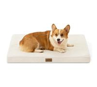 COZY KISS Cama ortopédica para perros grandes, funda extraíble lavable con forro impermeable y parte inferior antideslizante, cama rectangular de espuma para mascotas, tamaño L, 36 x 27 x 3 pulgadas