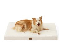 COZY KISS Cama ortopédica para perros grandes, funda extraíble y lavable, con forro impermeable y parte inferior antideslizante, cama rectangular de espuma para mascotas, tamaño XL, 44 x 32 x 3