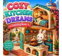Cozy Kitchen Dreams Coloring Book for Adults and Teens: Cute Cozy Kitchens, Warm Home Scenes, Aesthetic Cooking Spaces, Relaxing Coloring Pages, Stress Relief and Creative Fun