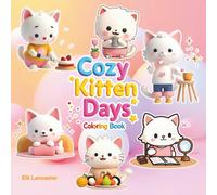 Cozy Kitten Days Coloring Book: 60 Super Cute Cat Scenes for Adults & Teens to Color and Unwind, Happy Daily Moments for Relaxation (Cute and Easy Coloring Book)