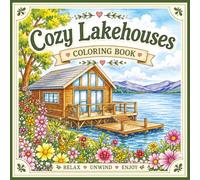 Cozy Lakehouses Coloring Book: Peaceful Lakeside Retreats, Scenic Waterfront Homes, Canoes, Docks & Relaxing Nature Scenes to Color (Cozy Coloring Books)