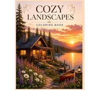 Cozy Landscapes: A Coloring Book of Peaceful Cabins, Sunsets, and Tranquil Lakeside Scenes for Relaxation and Stress Relief
