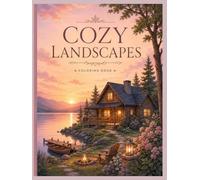 Cozy Landscapes: A Coloring Book of Peaceful Cabins, Sunsets, and Tranquil Lakeside Scenes for Relaxation and Stress Relief