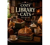 Cozy Library Cats Coloring Book: Relaxing Scenes of Curious Cats, Bookshelves, Reading Nooks, and Literary Adventures for Stress Relief and Creative Fun (Cozy Cats Coloring Book Collection)