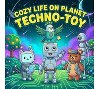 Cozy Life on Planet Techno-Toy: Cute Chibi Robots, Whimsical Gadgets, and Cozy Workshop Scenes Coloring Book for Kids and Adults (Cozy Planets Coloring Book)