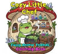 Cozy Little Chef: Coloring Book for Adults and Teens, Super Cute Fuzzy Hygge Animal Characters, Cozy Little Corners, and Relaxing Designs for Stress Relief