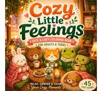 Cozy Little Feelings: A Cute & Cozy Coloring Book for Adults and Teens Featuring Relatable Everyday Moments, Adorable Characters, and Bold & Easy Relaxing Designs