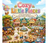 Cozy Little Places: A Cute Coloring Book of Cozy Shop, Markets, and Magical Places