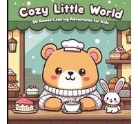 Cozy Little World: 50 Kawaii Coloring Adventures for Kids