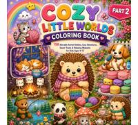 Cozy Little Worlds Coloring Book: Cozy Little Worlds Coloring Book for Kids Ages 4-12: 158 Adorable Animal Hobbies, Sweet Treats, Fun Activities, Magical Adventures & Relaxing Coloring Pages (Part 2)