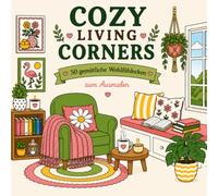 Cozy Living Corners: 50 gemütliche Wohlfühlecken zum Ausmalen - Entspannung, Kreativität und kleine Auszeiten für Erwachsene