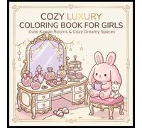 Cozy Luxury Coloring Book for Girls: Cute Kawaii Rooms, Dreamy Spaces and Aesthetic Interiors for Relaxation and Stress Relief