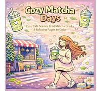 Cozy Matcha Days: Cute Café Scenes, Iced Matcha Drinks & Relaxing Pages to Color