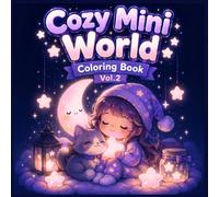 Cozy Mini World Coloring Book Vol.2: Bold & Easy Magical, Night & Fantasy Coloring Pages for Kids Ages 5-10