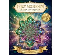 COZY MOMENTS: Adult Coloring Book Volume 10: Beautiful Mandalas for Relaxation & Stress Relief, Cozy Mindfulness Coloring Pages with Intricate Patterns and Geometric Art