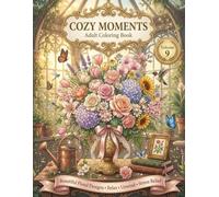 COZY MOMENTS: Adult Coloring Book Volume 9: Beautiful Floral Designs, Relaxing Botanical Greenhouse and Cottage Garden Aesthetics for Stress Relief and Unwinding