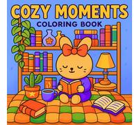Cozy Moments Coloring Book: 50 Cute and Comfy Designs Featuring Adorable Friends in Cozy Everyday Moments - Fun and Easy for All Ages